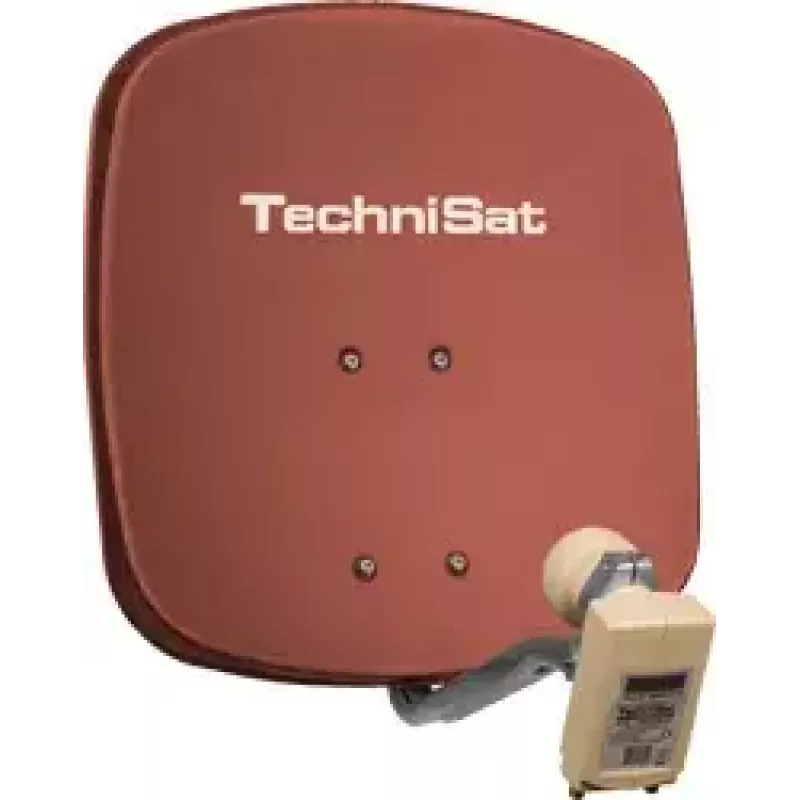 Satelītantena TechniSat Digidish 45 Twin sarkana