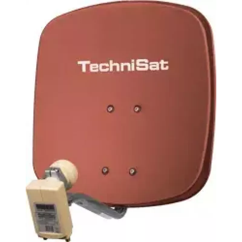Satelītantena TechniSat Digidish 45 Twin sarkana