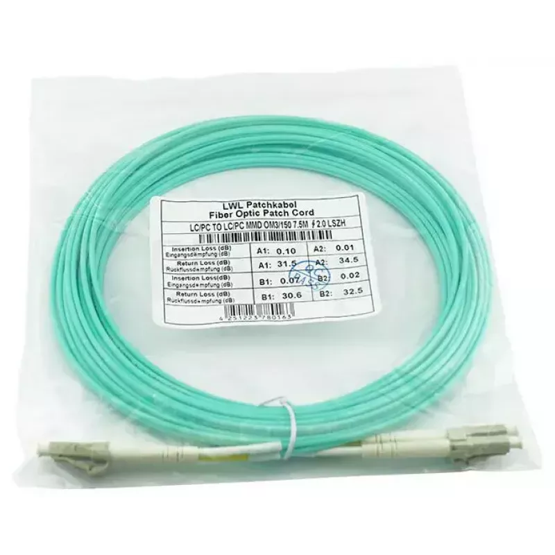 BlueOptics SFP3131EU2MK InfiniBand optiskās šķiedras kabelis 2 m LC Akvamarīns