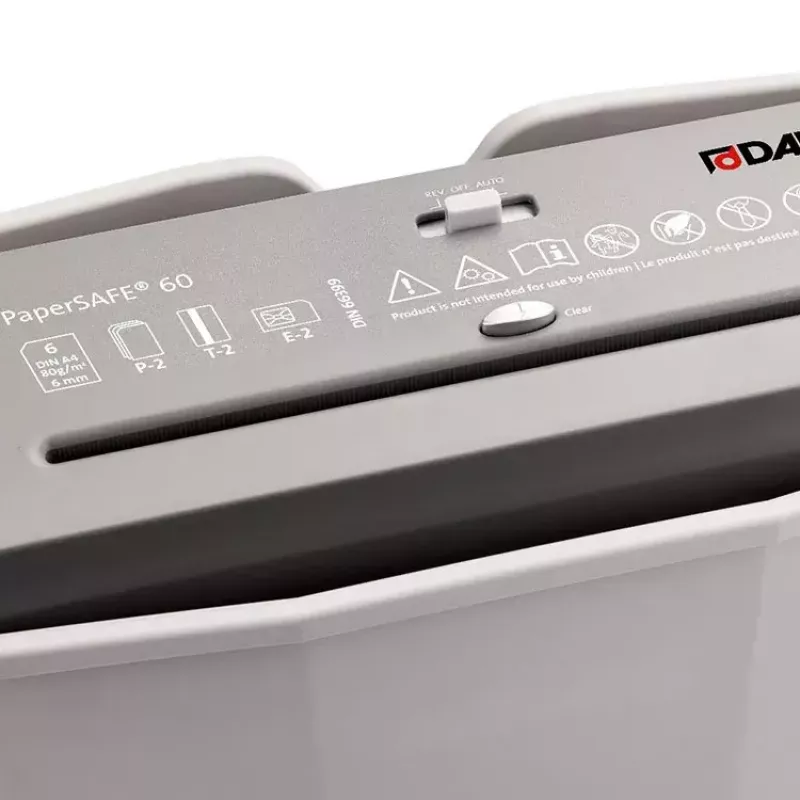 Papīra smalcinātājs Dahle PaperSAFE 60 slokšņu smalcināšana 70 dB 22 cm pelēks