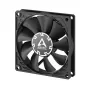 Ventilators Arctic P8 plāns PWM PST 80mm zema profila 38,23 m³/h šķidruma dinamiskais gultnis melns