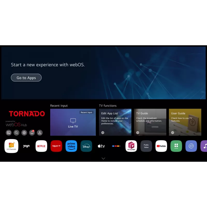 TORNADO 32ES4301X | 32” HD bezrāmja WebOS viedtelevizors