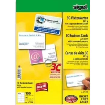 Vizītkartes Sigel LP798 100 gab.