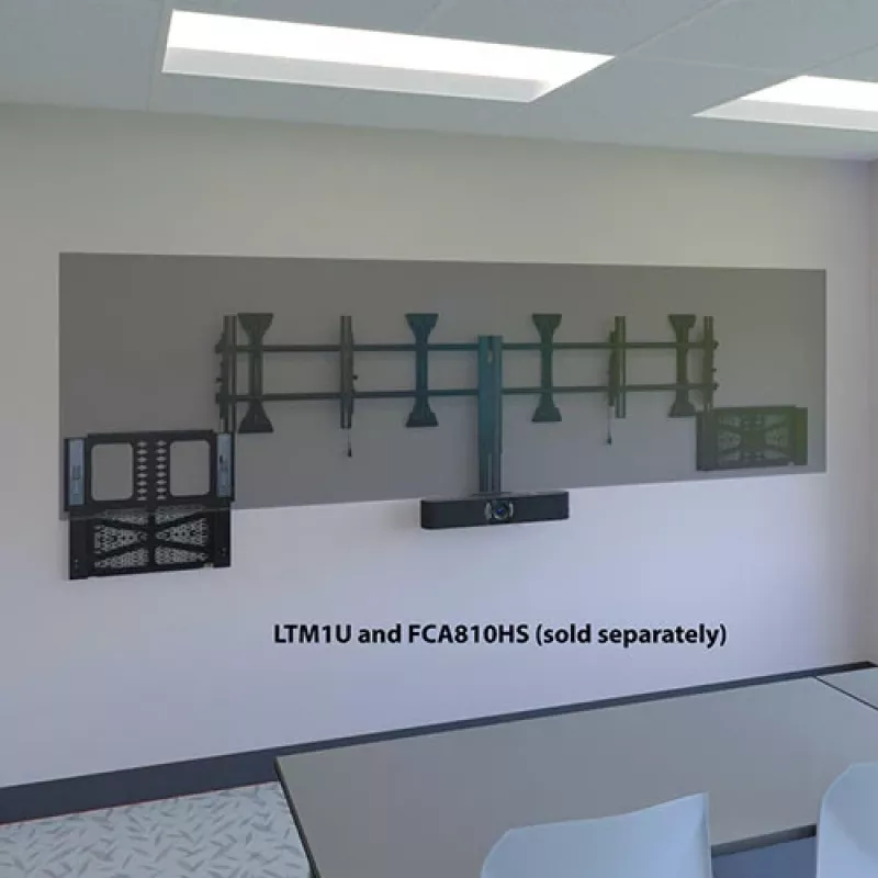Chief Proximity Component Storage Slide-Lock Panel Melns 6.8 kg Wall Mount