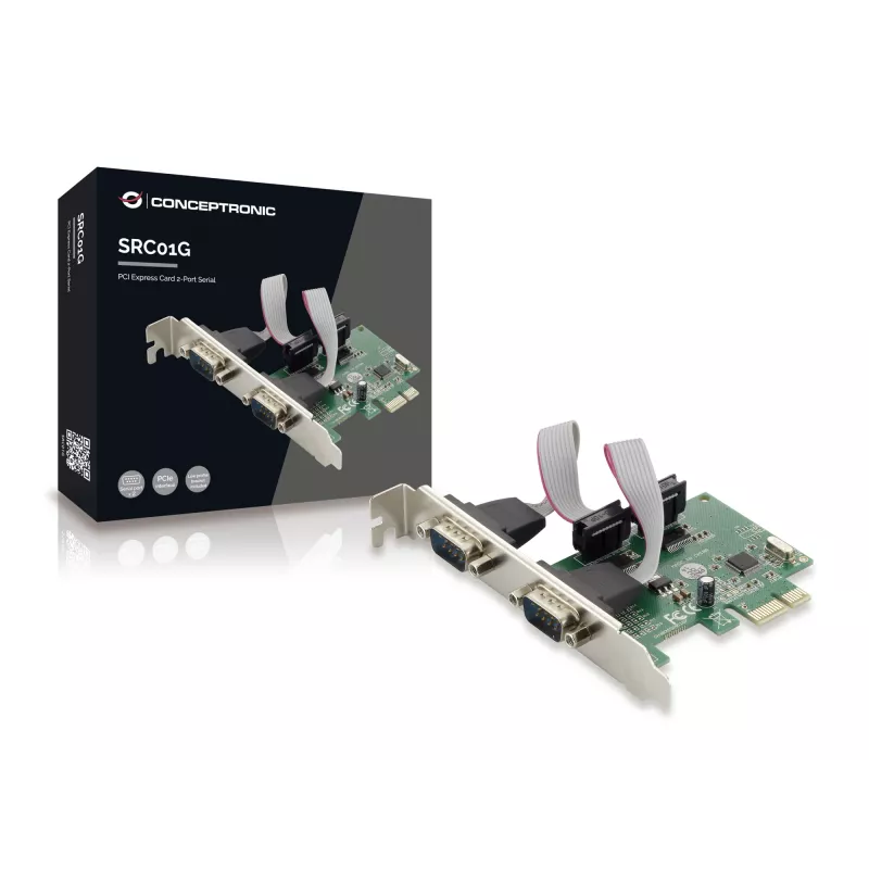 Conceptronic PCI Express karte, 2 portu seriālā