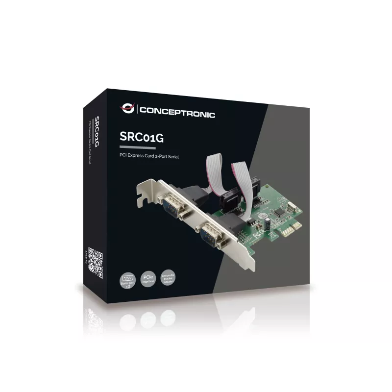 Conceptronic PCI Express karte, 2 portu seriālā