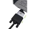 Techly IADAP USBC-VGAC USB grafikas adapteris 1920 x 1200 pikseļi Melns, Sudraba