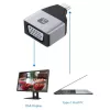 Techly IADAP USBC-VGAC USB grafikas adapteris 1920 x 1200 pikseļi Melns, Sudraba