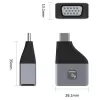 Techly IADAP USBC-VGAC USB grafikas adapteris 1920 x 1200 pikseļi Melns, Sudraba