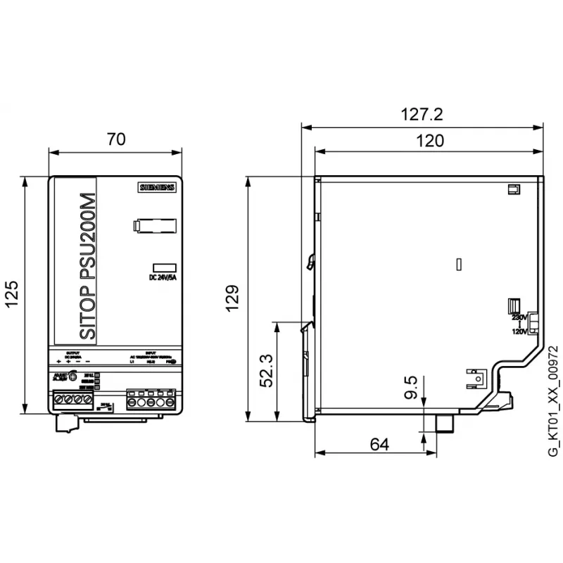 Siemens 6EP1333-3BA10 strāvas adapteris iekštelpām Daudzkrāsu