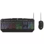 MediaRange MRGS102 spēļu tastatūra un pele USB QWERTZ melna RGB
