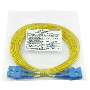 BlueOptics CAB-SMF-SC-SC-2-BO InfiniBand optiskās šķiedras kabelis 2 m SC SC G.657.A1