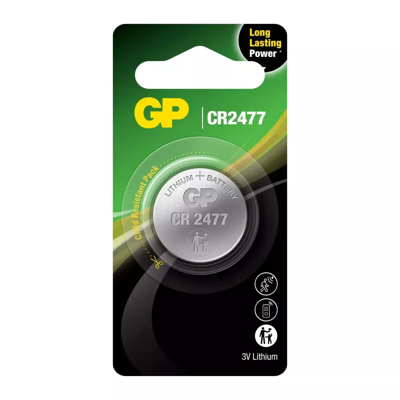 Vienreizējā baterija GP Batteries 103239 CR2477 litija-mangāna dioksīda