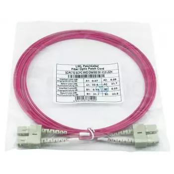Optiskās šķiedras kabelis BlueOptics SFP3232FU0.5MK 0,5 m SC OM4