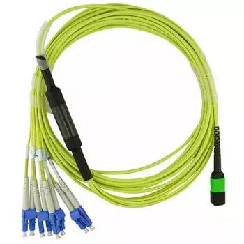 BlueOptics CBL-MPO12-4LC-SMF-5M-BO InfiniBand optiskās šķiedras kabelis MPO 4x LC 5m