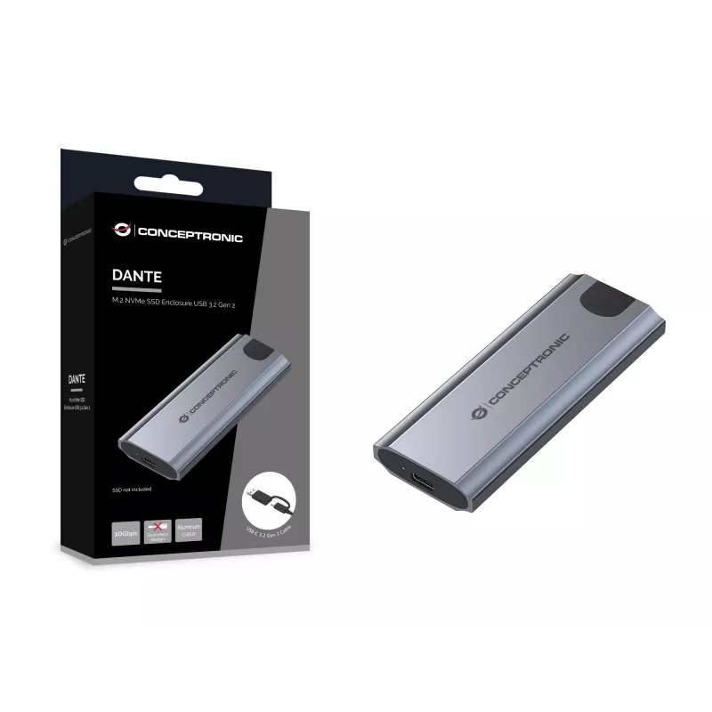 Conceptronic DANTE05G M.2 NVMe SSD korpuss USB 3.2 Gen 2