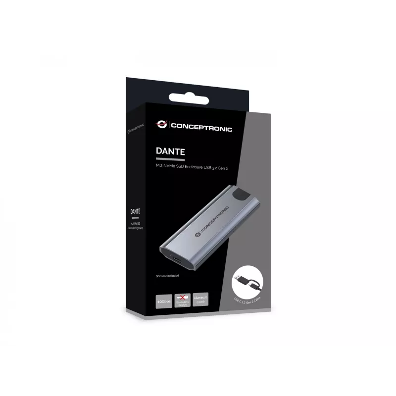 Conceptronic DANTE05G M.2 NVMe SSD korpuss USB 3.2 Gen 2