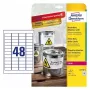 Pašlīmējošā printera etiķete AVERY L4778-8