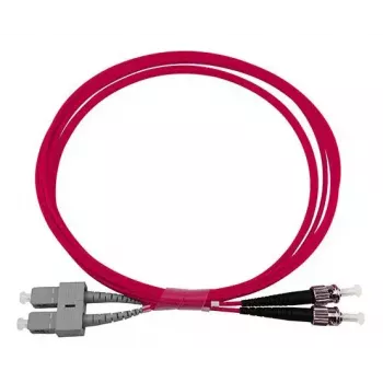 Optiskās šķiedras kabelis BlueOptics SFP3233FU0.5MK SC ST OM4 0,5 m fuksīna
