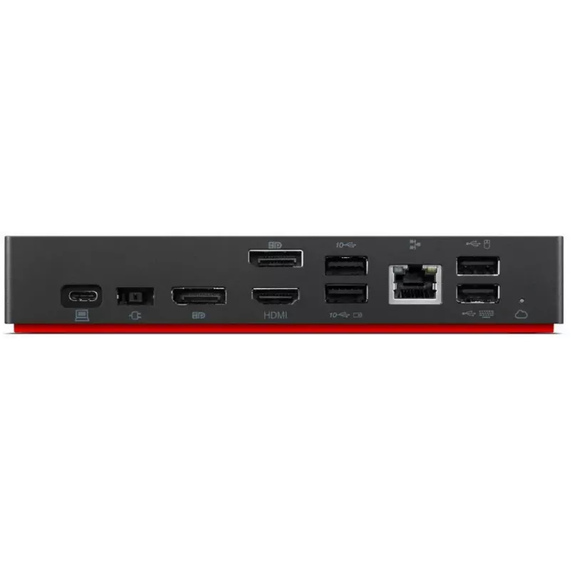 Lenovo 40B20135IT klēpjdatora dokstacija/porta replikators ar vadu USB 3.2 Gen 1 (3.1 Gen 1) Type-A + Type-C melns