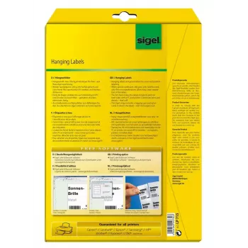 Neuzlīmējošā printera etiķete Sigel LP715