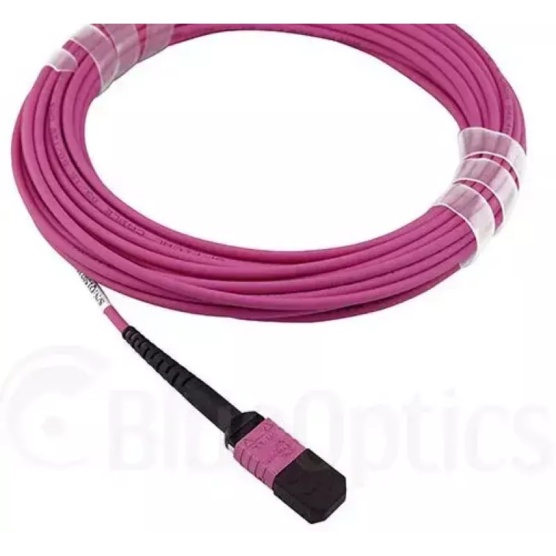 BlueOptics CBL-MPO12-4LC-OM4-15M-BO InfiniBand optiskās šķiedras kabelis MPO 4x LC 15 m
