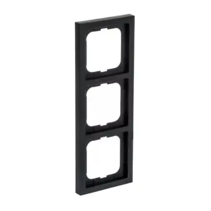 Busch-Jaeger elektrības slēdža/vāka panelis 1723-885K melns, termoplasts, bezskrūvju, 80×222×11 mm