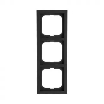 Busch-Jaeger elektrības slēdža/vāka panelis 1723-885K melns, termoplasts, bezskrūvju, 80×222×11 mm
