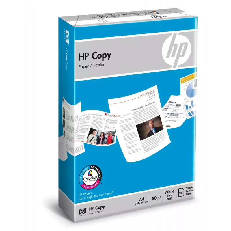 HP Copy Paper 80 g/m²-500 loksnes/A4/210 x 297 mm, 20 - 80%, 15 - 35 °C, 0 - 40 °C, 210 mm, 50 mm, 297 mm