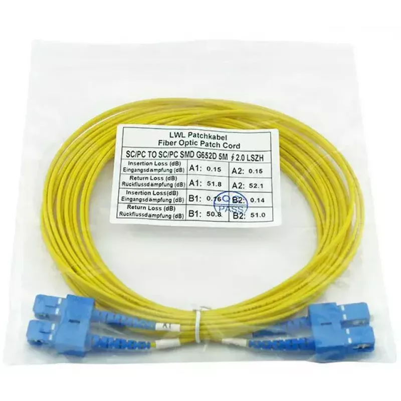 Optiskās šķiedras kabelis BlueOptics CAB-SMF-SC-SC-1 1 m SC SC G.657.A1