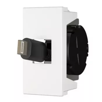 Kontaktligzda USB C Kindermann 7464000620 Melns Balts