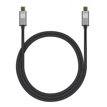 Techly USB 3.2 Gen 2 USB-C M/M kabelis 1m Melns, 1 m, USB B, USB C, USB 3.2 Gen 1 (3.1 Gen 1), 10 Gbit/s, Melns