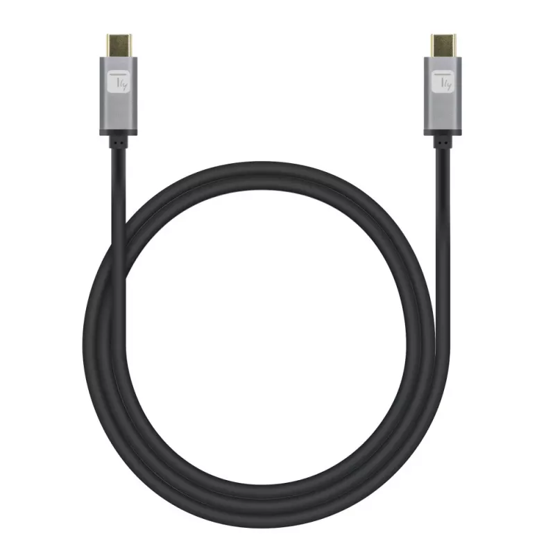 Techly USB 3.2 Gen 2 USB-C M/M kabelis 1m Melns, 1 m, USB B, USB C, USB 3.2 Gen 1 (3.1 Gen 1), 10 Gbit/s, Melns