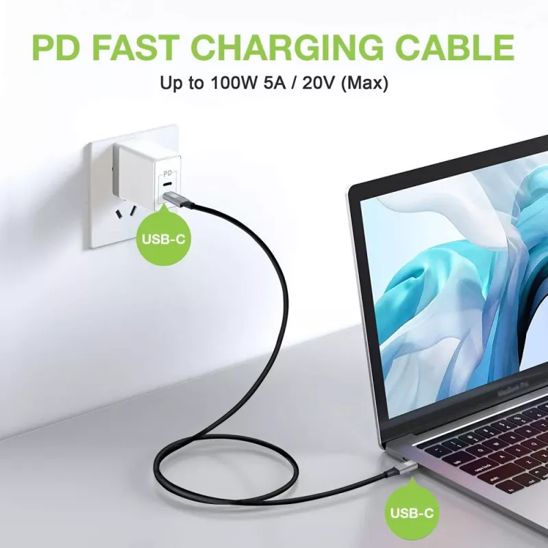 Techly USB 3.2 Gen 2 USB-C M/M kabelis 1m Melns, 1 m, USB B, USB C, USB 3.2 Gen 1 (3.1 Gen 1), 10 Gbit/s, Melns