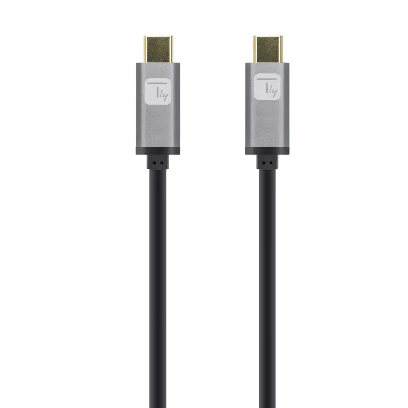 Techly USB 3.2 Gen 2 USB-C M/M kabelis 1m Melns, 1 m, USB B, USB C, USB 3.2 Gen 1 (3.1 Gen 1), 10 Gbit/s, Melns