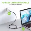Techly USB 3.2 Gen 2 USB-C M/M kabelis 1m Melns, 1 m, USB B, USB C, USB 3.2 Gen 1 (3.1 Gen 1), 10 Gbit/s, Melns