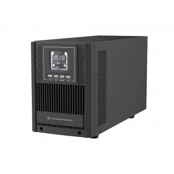 Conceptronic ZEUS52E2K 2000VA 1800W Online Tower UPS, IEC, Divkāršā pārveide (Online), 2 kVA, 1800 W, Sinusoidāls, 220 V, 240 V