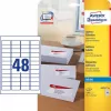 Pašlīmējošā etiķete Avery J4791-25 Noapaļotais taisnstūris
