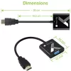Techly kabeļa adapteris pārveidotājs HDMI uz VGA ar audio ligzdu