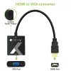 Techly kabeļa adapteris pārveidotājs HDMI uz VGA ar audio ligzdu