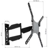 Techly 23-55 Ultra plāns Full Motion LCD TV Wall Mount Bracket Melns” ICA-PLB 171M
