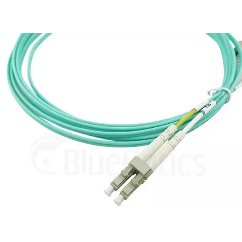 Optiskās šķiedras kabelis BlueOptics AJ834A-BO 1m 2x LC OM3 Pilnais duplekss