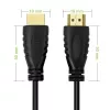 Techly HDMI 2.0 kabelis A/A V/V 0,5m Melns ICOC HDMI2-4-005