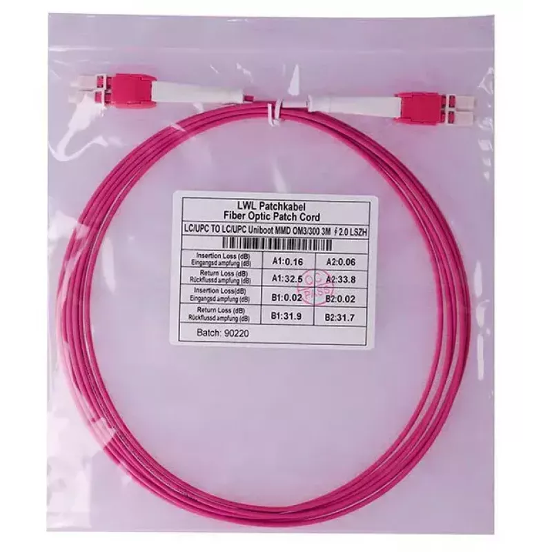 Optiskās šķiedras kabelis BlueOptics SFP8181FU0.5MK 0,5 m LC OM4