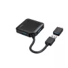 Hama USB centrmezgls, 4 porti, USB 3.2 Gen 1, 5 Gbit/s, ietver USB-C adapteri