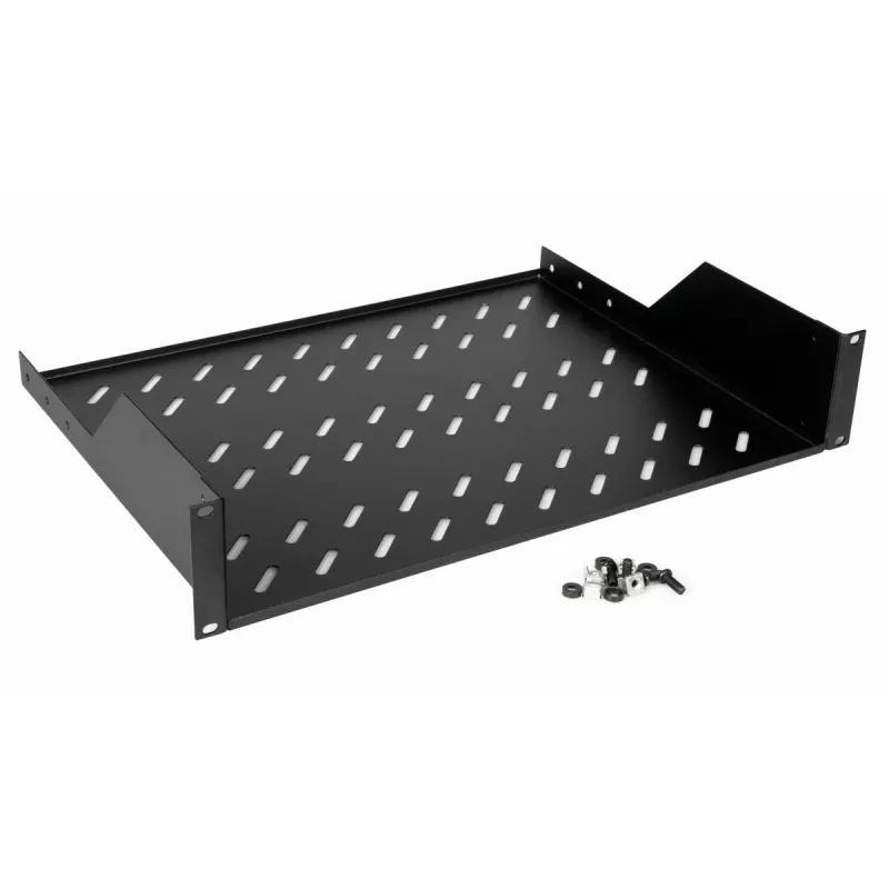 Rack shelf Equip Fixed Shelf 19' 2U 800MM Melns