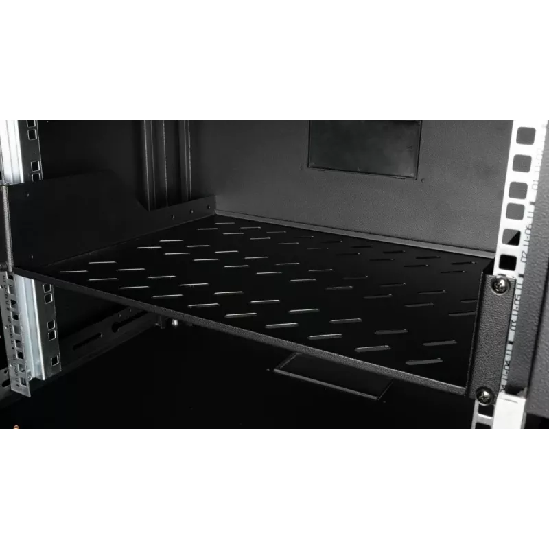 Rack shelf Equip Fixed Shelf 19' 2U 800MM Melns