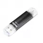 Hama Laeta Twin USB zibatmiņas disks 256 GB USB Type-A / Micro-USB 3.2 Gen 1 (3.1 Gen 1) Melns