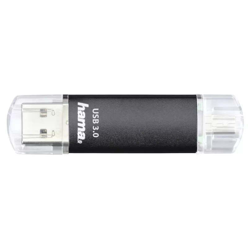 Hama Laeta Twin USB zibatmiņas disks 256 GB USB Type-A / Micro-USB 3.2 Gen 1 (3.1 Gen 1) Melns
