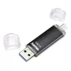 Hama Laeta Twin USB zibatmiņas disks 256 GB USB Type-A / Micro-USB 3.2 Gen 1 (3.1 Gen 1) Melns